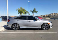 Honda Civic Sedan X 2016–2021 Sidokjolar DPT V-1 (för lackering) foto 2