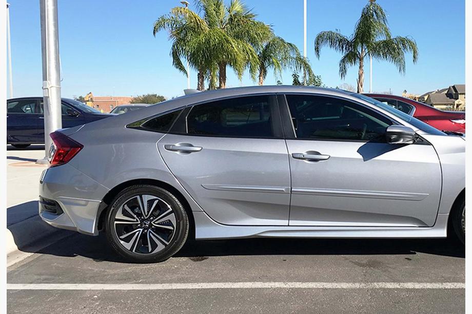 Honda Civic Sedan X 2016–2021 Sidokjolar DPT V-1 (för lackering) Image