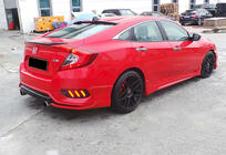 Honda Civic Sedan X 2016–2021 Sidokjolar DPT V-3 (för lackering) foto 2