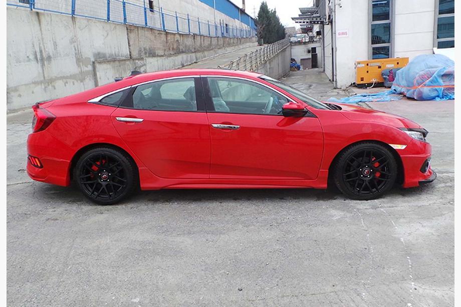 Honda Civic Sedan X 2016–2021 Sidokjolar DPT V-3 (för lackering) Image