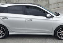Hyundai I-20 2014–2020 DPT sidokjolar (2014-2018, svart högglans) foto 1