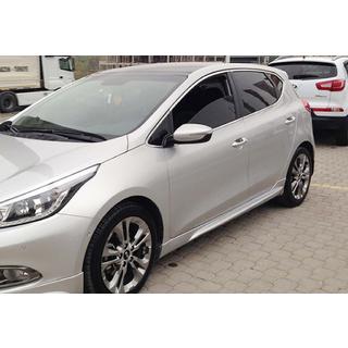 Sidokjolar DPT (2012-2015, svart högglans) Kia Ceed 2012–2018 foto 1
