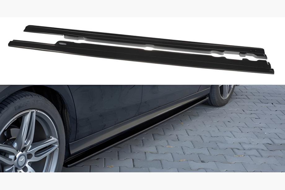 Mercedes E-klass W213 2016–2023 DPT sidokjolar (blank svart) Image