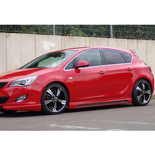 Sidokjolar DPT V-2 (svart högglans) Opel Astra J 2009–2015 foto 1
