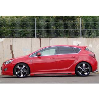 Sidokjolar DPT V-2 (svart högglans) Opel Astra J 2009–2015 foto 3