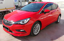 Opel Astra K 2016–2021 Sidokjolar DPT V-1 (svart högglans) foto 1