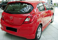 Opel Corsa D 2007–2014 Sidokjolar DPT V-1 (svart högglans) foto 2
