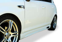Opel Corsa D 2007–2014 Sidokjolar DPT V-2 (svart högglans) foto 1