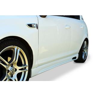 Sidokjolar DPT V-2 (svart högglans) Opel Corsa D 2007–2014 foto 1