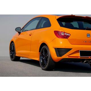 Sidokjolar DPT V-1 (Coupe, svart högblank) Seat Ibiza 2010–2017 foto 2