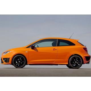 Sidokjolar DPT V-1 (Coupe, svart högblank) Seat Ibiza 2010–2017 foto 4