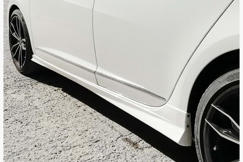 Seat Ibiza 2010–2017 Sidokjolar DPT V-2 (svart högglans) Image