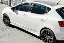 Seat Ibiza 2017– Sidokjolar DPT V-3 (svart högglans) foto 5