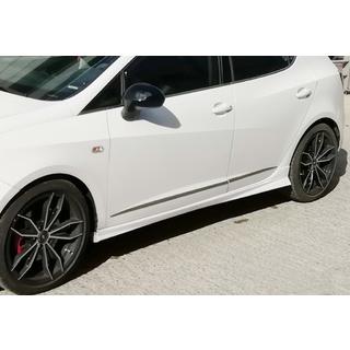 Sidokjolar DPT V-3 (svart högglans) Seat Ibiza 2017– foto 1