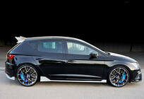Seat Leon 2013–2020 Sidokjolar DPT V-3 (2017-2020, svart högblank) foto 4