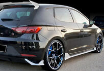 Seat Leon 2013–2020 Sidokjolar DPT V-3 (2017-2020, svart högblank) foto 6