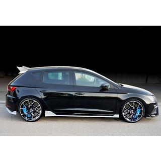 Sidokjolar DPT V-3 (2017-2020, svart högblank) Seat Leon 2013–2020 foto 4