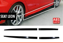 Seat Leon 2013–2020 Sidoskirts DPT V-5 (svart högglans) foto 1