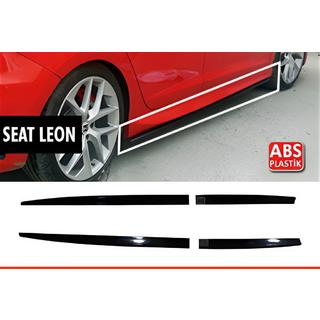 Sidoskirts DPT V-5 (svart högglans) Seat Leon 2013–2020