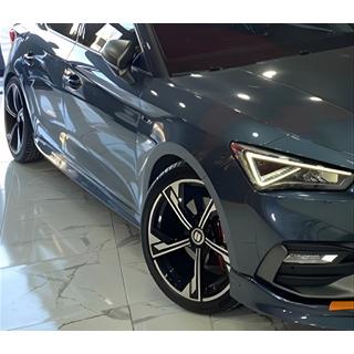 DPT sidokjolar (blank svart) Seat Leon 2020–