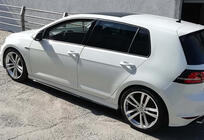 Volkswagen Golf 7/E-Golf 2012–2020 Sidokjolar DPT V-2 (svart högglans) foto 4