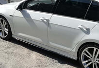 Volkswagen Golf 7/E-Golf 2012–2020 Sidokjolar DPT V-2 (svart högglans) foto 1