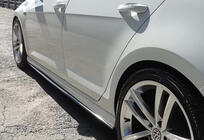 Volkswagen Golf 7/E-Golf 2012–2020 Sidokjolar DPT V-2 (svart högglans) foto 5