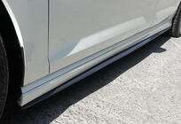 Volkswagen Golf 7/E-Golf 2012–2020 Sidokjolar DPT V-2 (svart högglans) foto 2