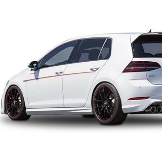 Sidoskirts DPT V-5 (svart högglans) Volkswagen Golf 7/E-Golf 2012–2020 foto 4