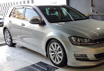 Volkswagen Golf 7/E-Golf 2012–2020 Sidoskirts DPT V-9 (svart högglans) foto 3