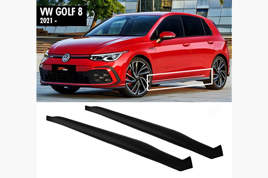Volkswagen Golf 8 2019– Sidokjolar DPT V-2 (svart högglans) Image