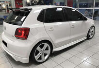 Volkswagen Polo 2010–2017 Sidokjolar DPT V-1 (svart högglans) foto 2