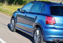 Volkswagen Polo 2010–2017 Sidokjolar DPT V-3 (svart högglans) foto 4
