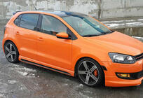 Volkswagen Polo 2010–2017 Sidokjolar DPT V-4 (för lackering) foto 2