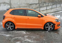 Volkswagen Polo 2010–2017 Sidokjolar DPT V-4 (för lackering) foto 3