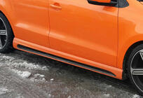 Volkswagen Polo 2010–2017 Sidokjolar DPT V-4 (för lackering) foto 1