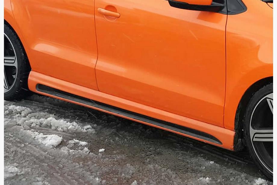 Volkswagen Polo 2010–2017 Sidokjolar DPT V-4 (för lackering) Image