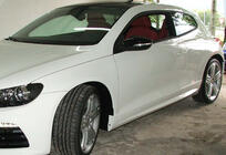 Volkswagen Scirocco 2008–2017 Sidokjolar DPT V-1 (svart högglans) foto 4