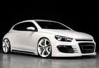 Volkswagen Scirocco 2008–2017 Sidokjolar DPT V-2 (svart högglans) foto 1