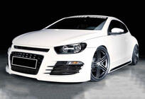 Volkswagen Scirocco 2008–2017 Sidokjolar DPT V-2 (svart högglans) foto 2