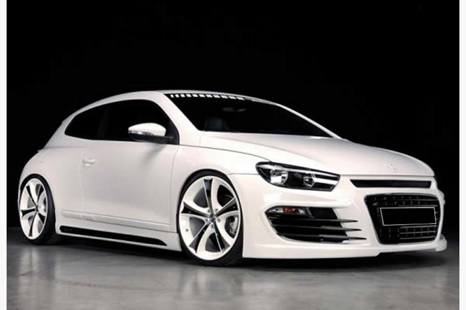 Volkswagen Scirocco 2008–2017 Sidokjolar DPT V-2 (svart högglans) Image