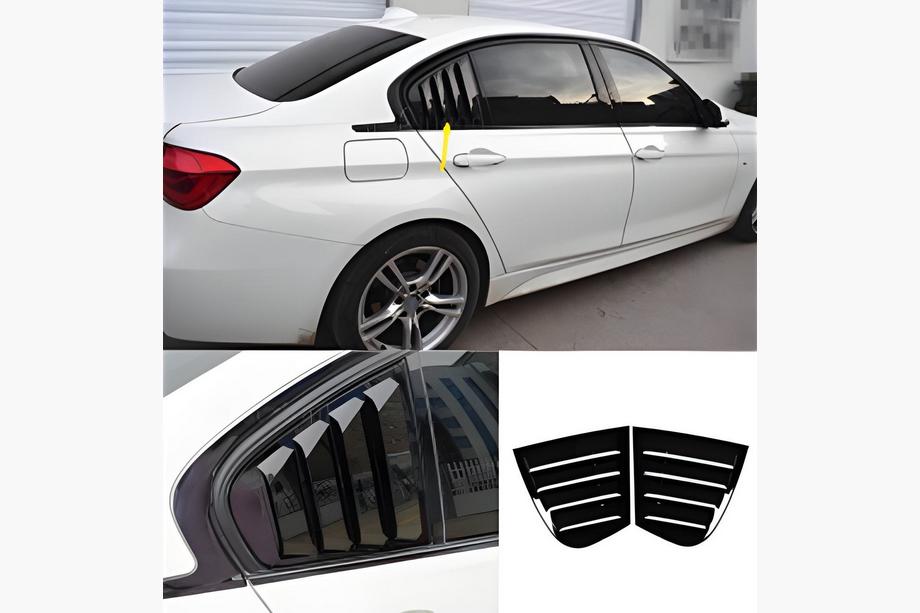BMW 3-serien F30/F31 2012–2019 Lister för bakrutor DPT (svart högglans, 2 st) Image