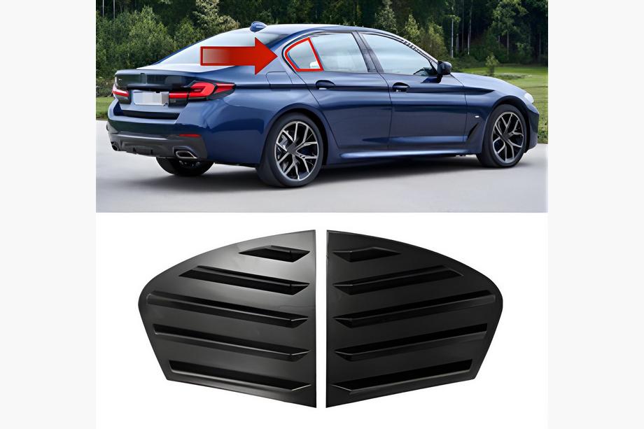 BMW 5-serien G30/G31 2017–2023 Lister för bakrutor DPT (svart högglans, 2 st) Image