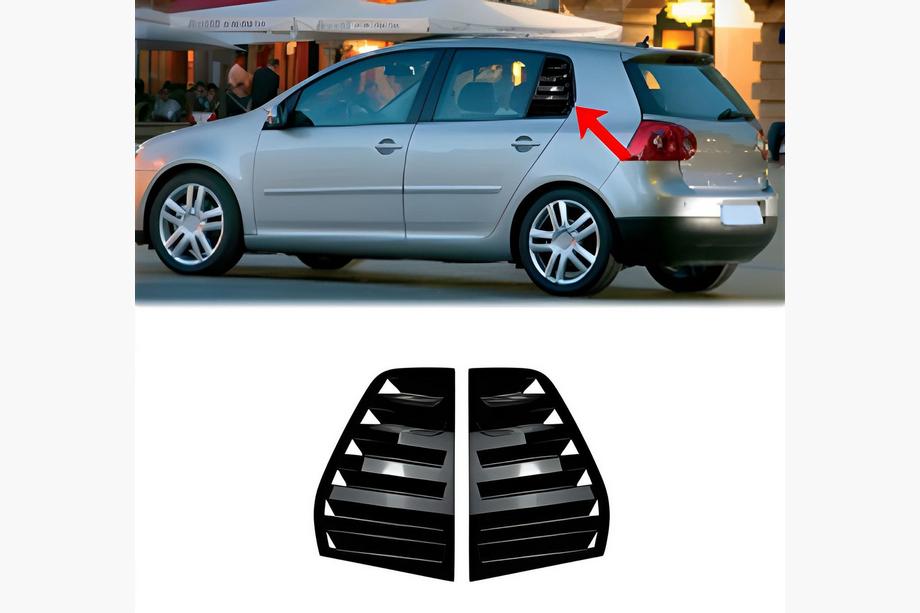 Volkswagen Golf 5 2003–2009 Lister för bakrutor DPT (svart högglans, 2 st) Image