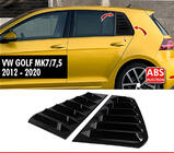 Volkswagen Golf 7/E-Golf 2012–2020 Skyddskåpor för bakre sidorutor DPT V-1 (svart högblank, 2 st) foto 1