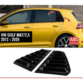 Skyddskåpor för bakre sidorutor DPT V-1 (svart högblank, 2 st) Volkswagen Golf 7/E-Golf 2012–2020