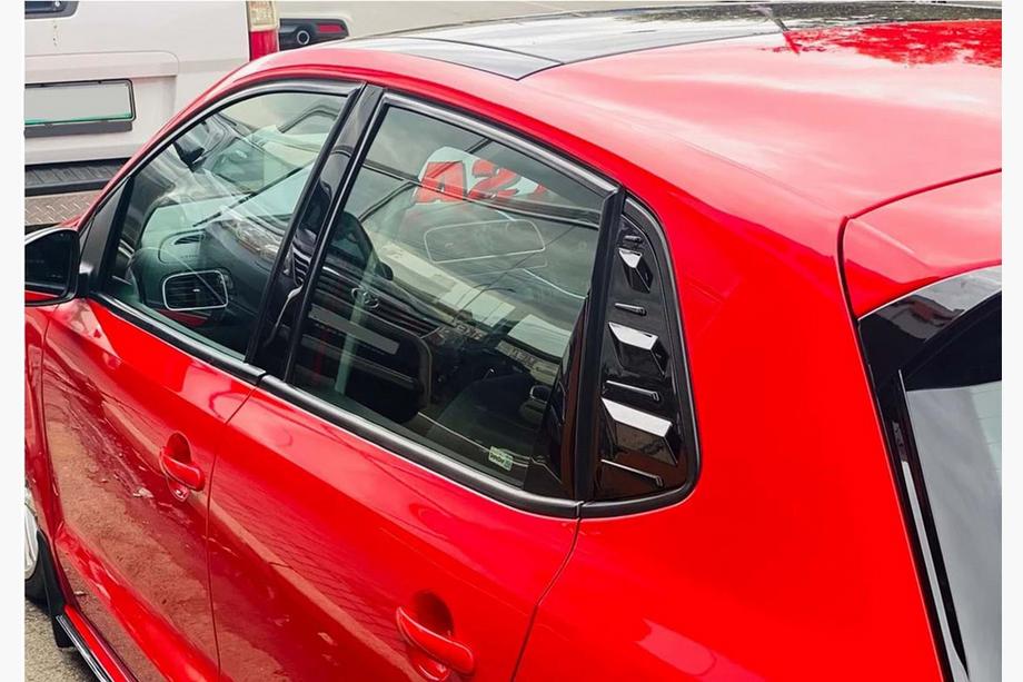 Volkswagen Polo 2017– Lister för bakrutor DPT (svart högglans, 2 st) Image