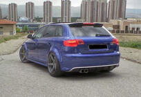 Audi A3 2003–2012 Spoiler DPT V-2 (2003-2008, högblank svart) foto 7