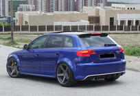 Audi A3 2003–2012 Spoiler DPT V-2 (2003-2008, högblank svart) foto 2