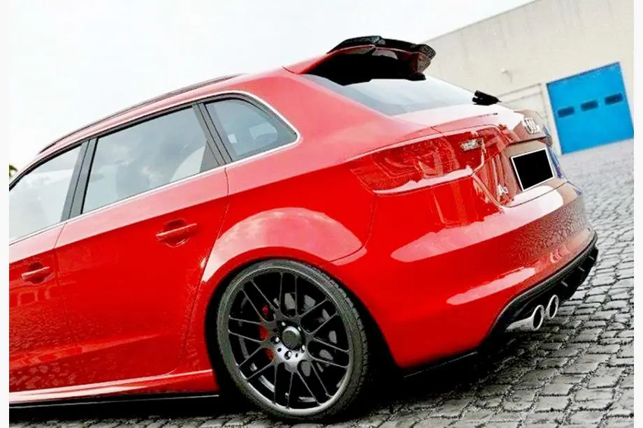 Audi A3 2012–2020 DPT V-1 spoiler (HB, blanksvart) Image